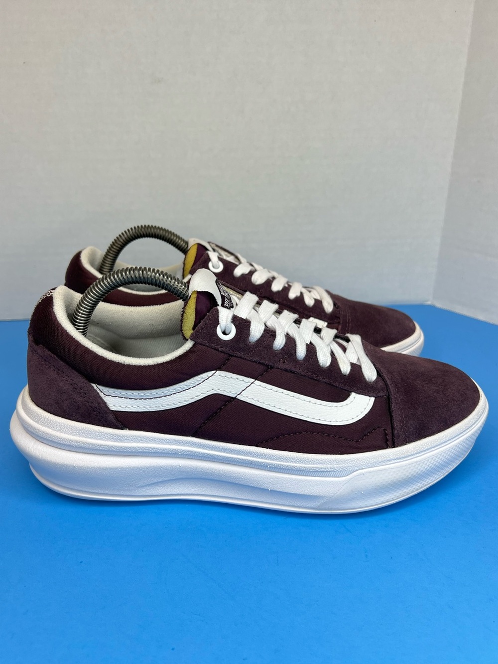 Vans Old Skool Overt CC Platform Sneaker Womens 9 Color:Wine Tasting LKNW! - Picture 2 of 15